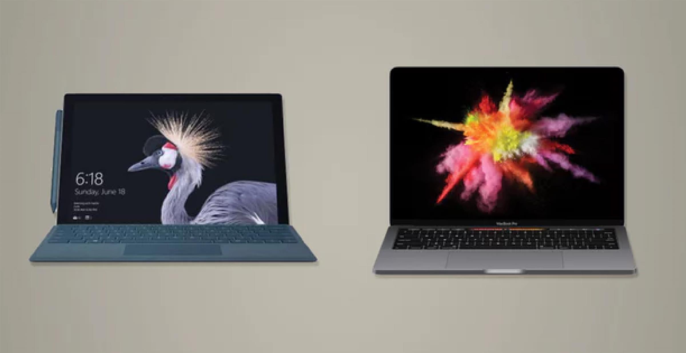 Surface Pro 6 và MacBook Pro: Kẻ 8 lạng người nửa cân