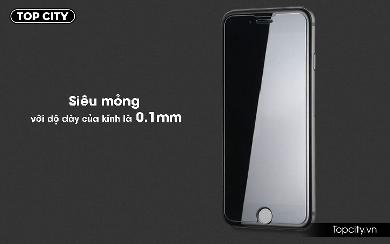 Kính cường lực iPhone 6 Plus/6S Plus 9H siêu cứng siêu mỏng chỉ 0.1mm 2