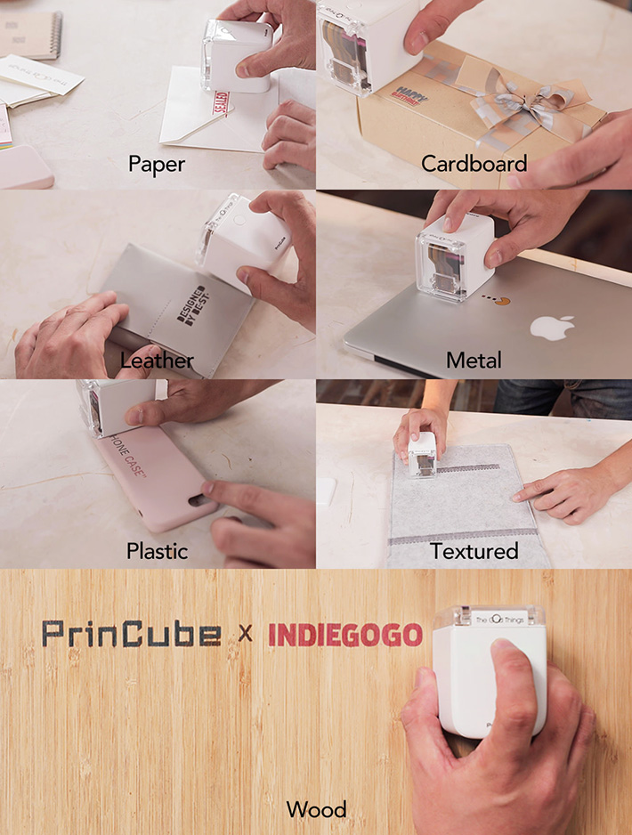 PrinCube - Máy in màu nhỏ nhất thế giới, in được trên mọi vật liệu - 2