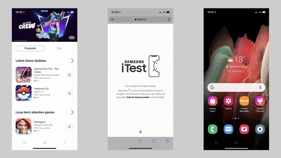 Ứng dụng iTest của Samsung biến iPhone của bạn thành Android 1