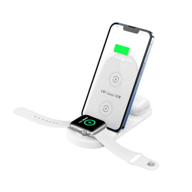 Đế sạc không dây kèm giá đỡ điện thoại 15W 3in1 RP-W57