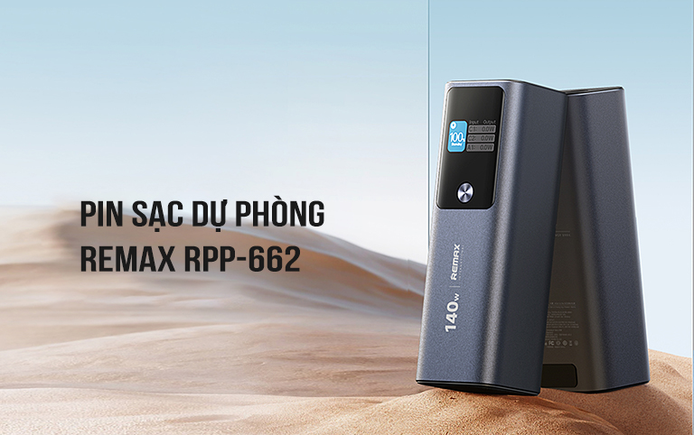 Pin sạc dự phòng 25200mAh 140W 22.5W Remax RPP-662 1