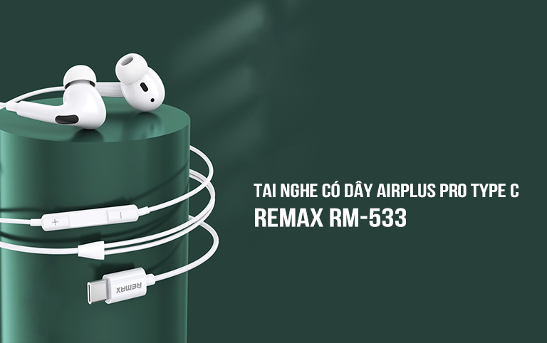 Tai nghe có dây Airplus Pro Type C Remax RM-533 1