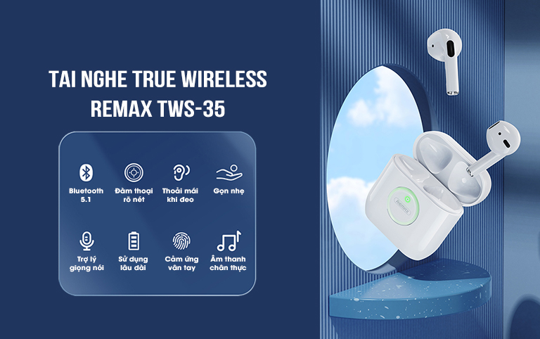 Tai nghe True Wireless Remax TWS-35 1