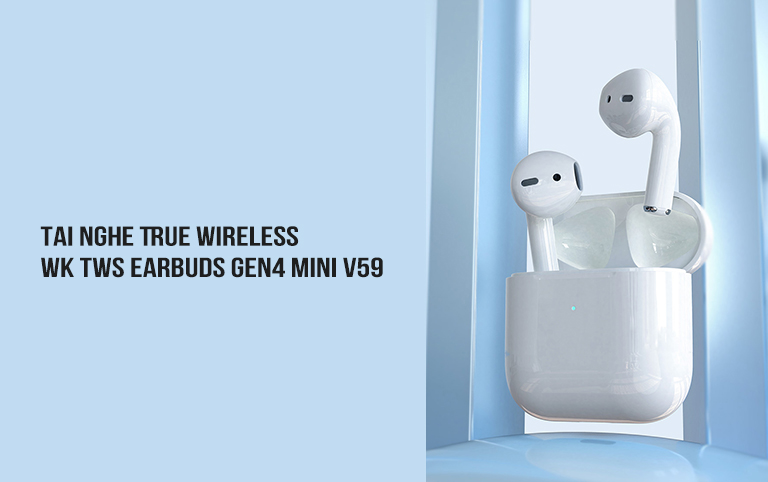 Tai nghe True Wireless WK TWS Earbuds Gen4 MINI V59 1