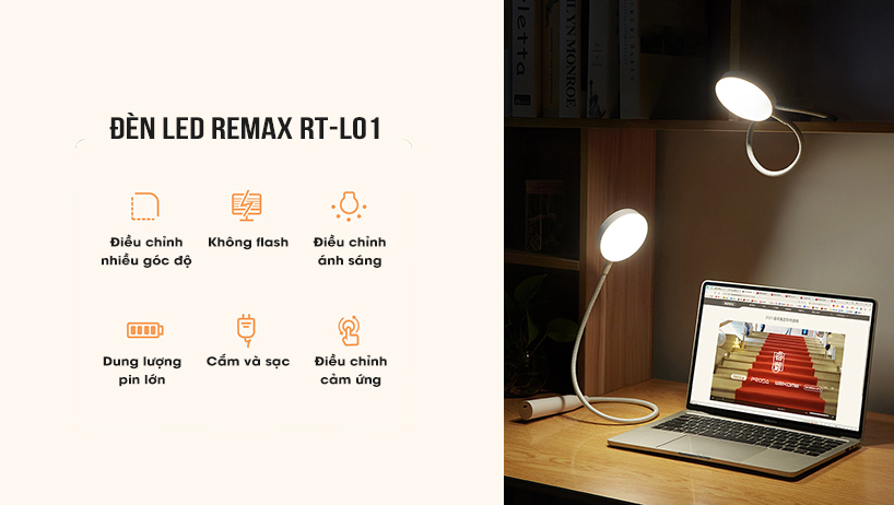 Đèn Led để bàn thông minh Remax RT-L01 1