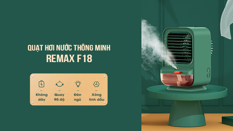 Quạt điều hòa hơi nước mini thông minh Remax F18 1