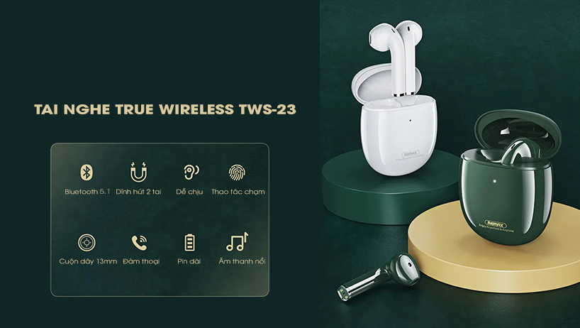 Tai nghe True Wireless Remax TWS-23 1