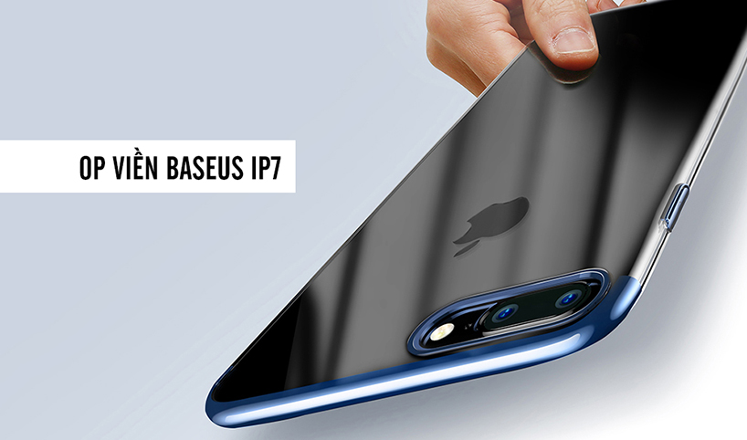 Ốp lưng trong suốt viền màu Baseus cho iPhone 7 slide1