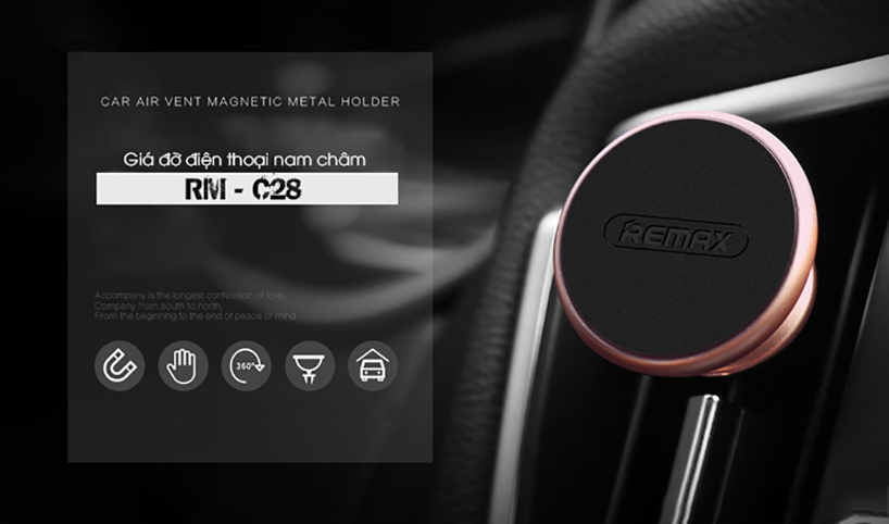 Giá đỡ điện thoại trên ô tô Remax RM - C28 slide1