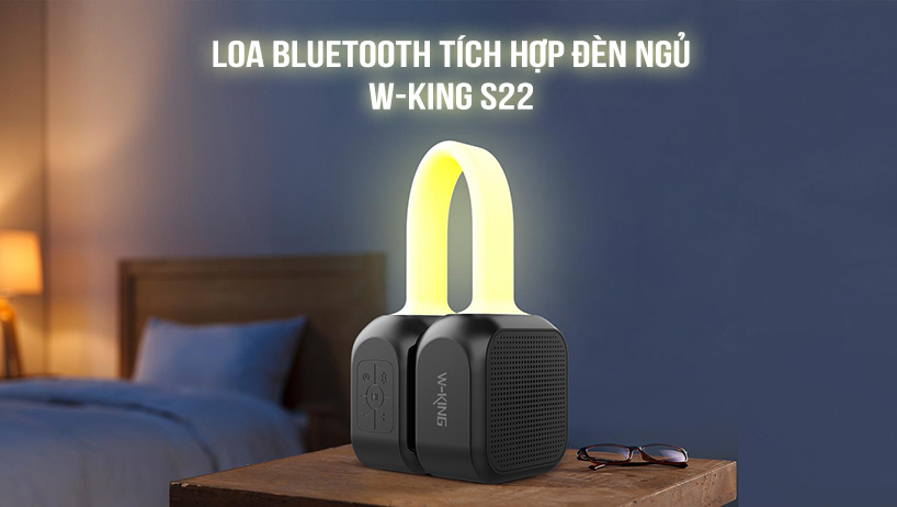 Loa Bluetooth tích hợp đèn ngủ W-King S22 1